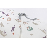 Nest Design Organic Sleeping Bag Long Sleeve 3.5 Tog Orca White Large image 3