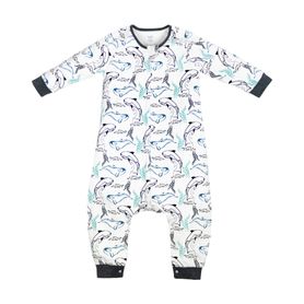Nest Design Organic Sleep Suit Long Sleeve 1.0 Tog Orca White Small