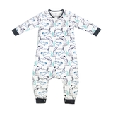 Nest Design Organic Sleep Suit Long Sleeve 1.0 Tog Orca White Large image 0