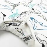 Nest Design Organic Sleep Suit Long Sleeve 1.0 Tog Orca White Large image 1