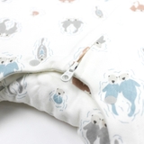 Nest Design Organic Sleep Suit Long Sleeve 1.0 Tog Otter Love Small image 1