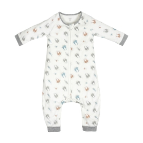 Nest Design Organic Sleep Suit Long Sleeve 1.0 Tog Otter Love Medium