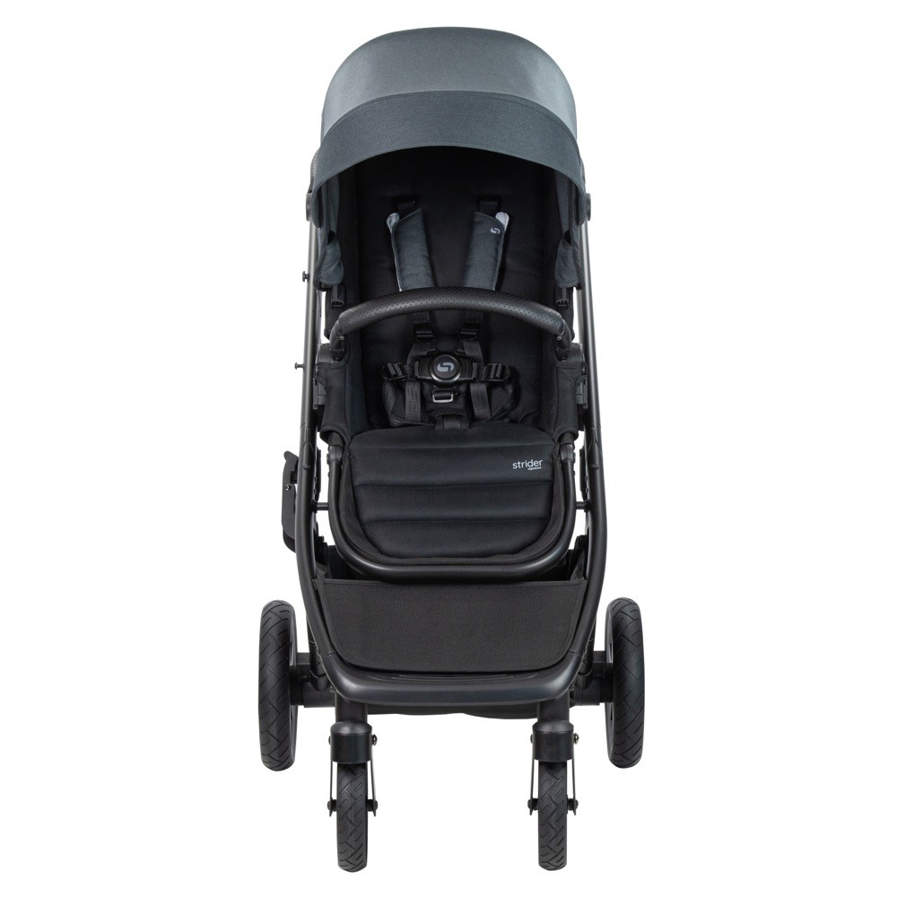 Steelcraft Strider Signature V5 Stroller Black Gum Double Prams Baby Bunting NZ