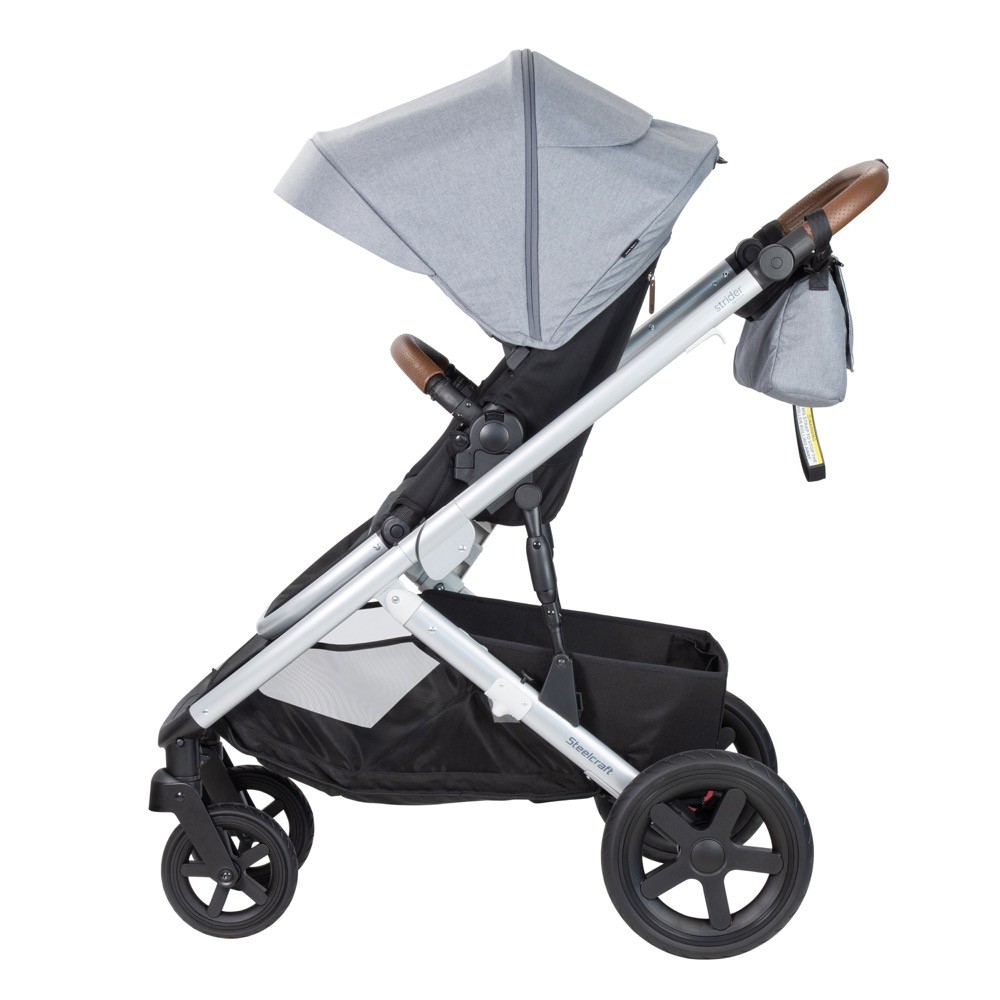 Steelcraft Strider Signature V5 Stroller Silver Wattle | Double Prams ...