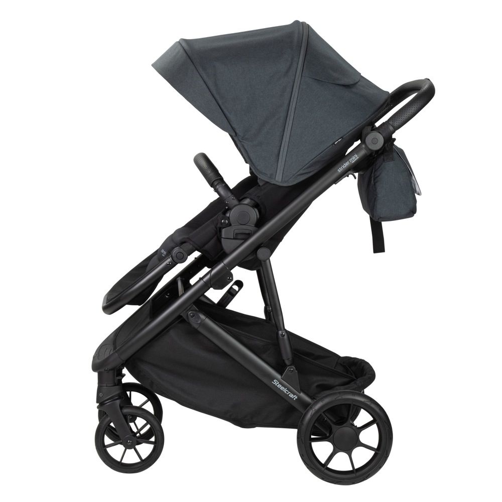 steelcraft strider mini signature stroller black gum