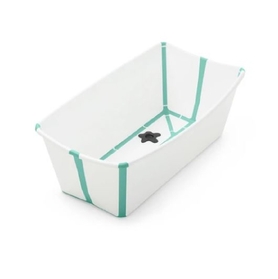 Stokke Flexi Bath V2 - White/Aqua Online Only