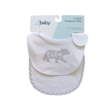 4Baby Newborn Slogan Bib - Baby Bear - 2 Pack image 0