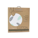 Bubba Blue Feathers Organic Cotton Waterproof Change Pad with Wet Bag image 0