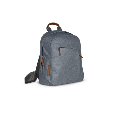 Uppababy Changing Backpack - Blue Melange/Saddle Leather (Gregory) image 0 Large Image