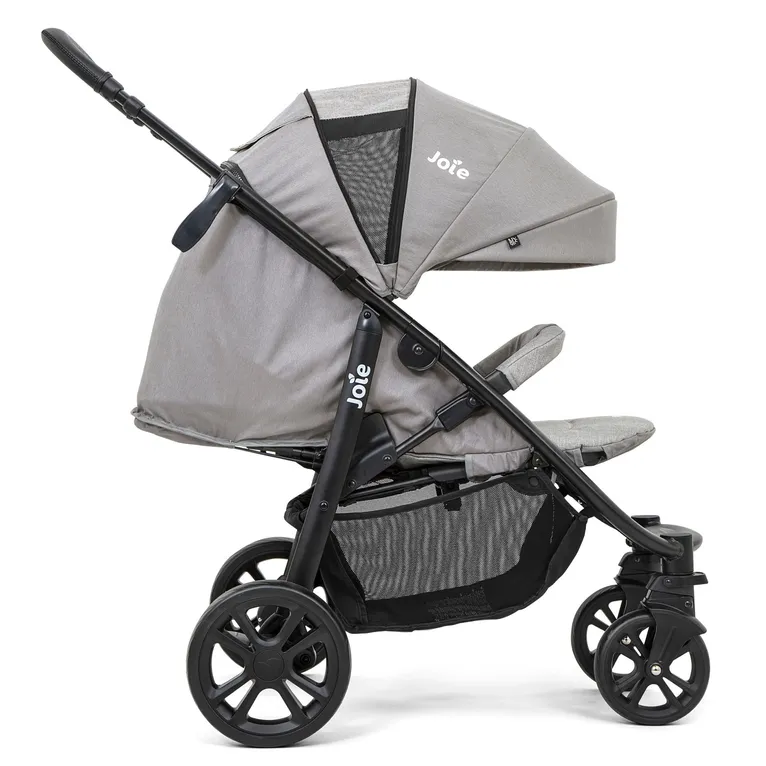 Joie Litetrax 4 DLX Travel System Stroller Grey Flannel