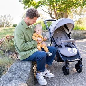 Joie Litetrax 4 DLX Travel System Stroller Grey Flannel