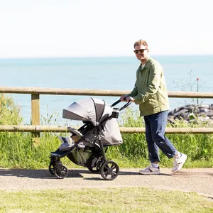 Joie Litetrax 4 DLX Travel System Stroller Grey Flannel