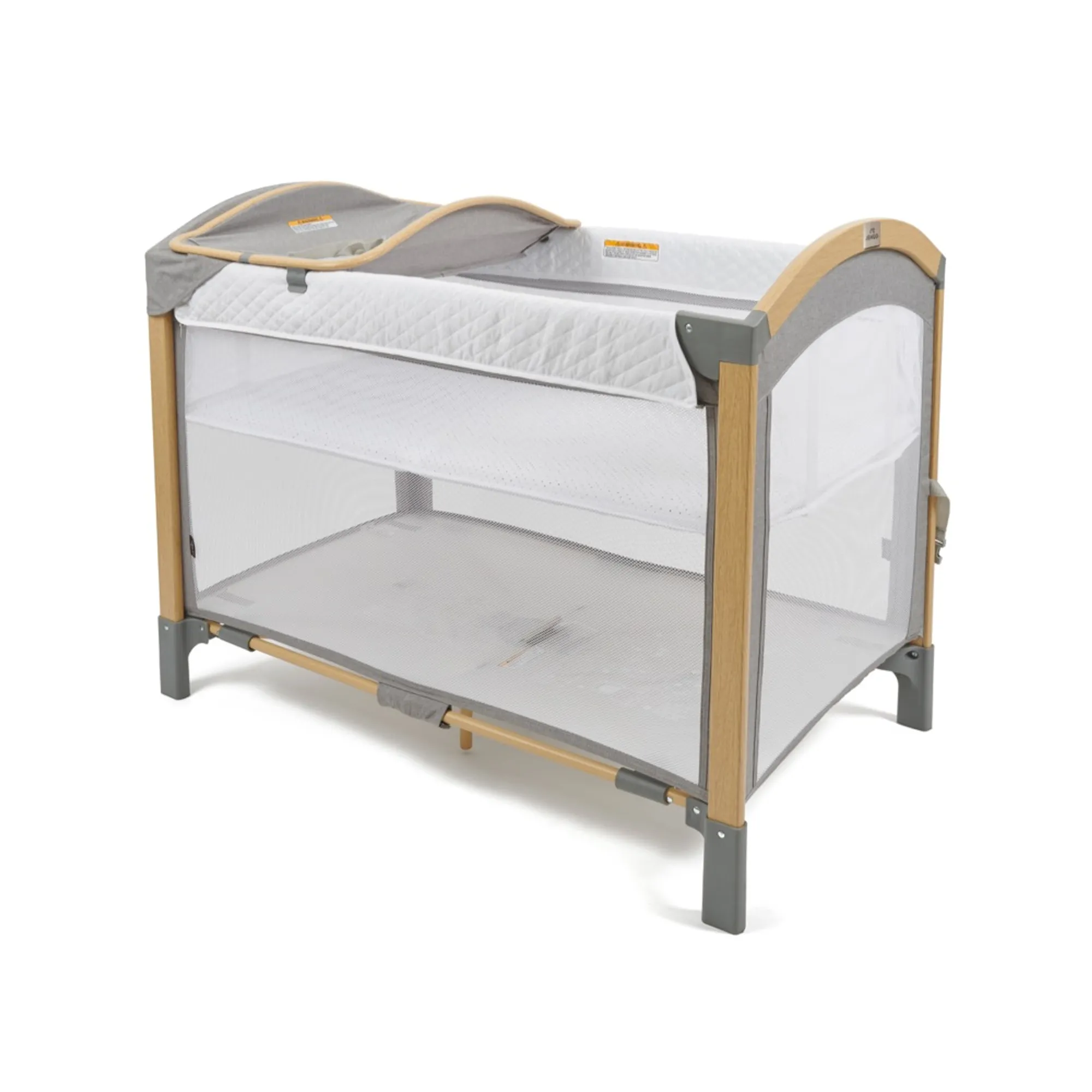 Jengo Oasis 2 In 1 Portacot With Changer Grey