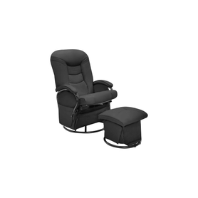 4Baby Glider Chair & Ottoman Jordan Black