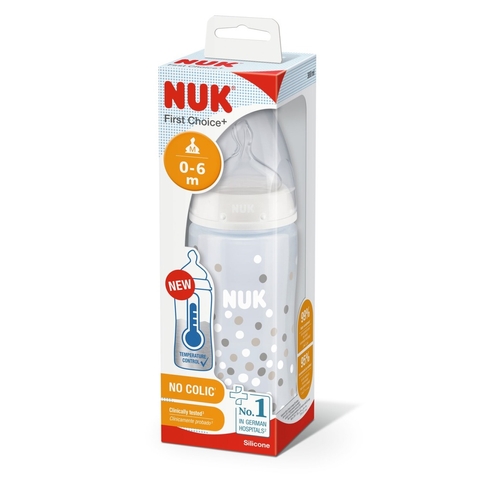 Nuk First Choice+ Bottle - WithTemperature Control -300ml - Online Only image 0 Large Image