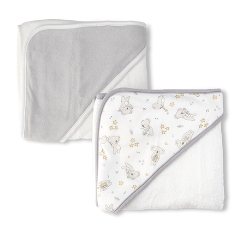 The Little Linen Co Hooded Towel Cheeky Koala 2 Pack image 0 Large Image