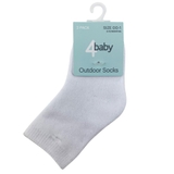 4Baby Outdoor Sock 2 Pack White image 0