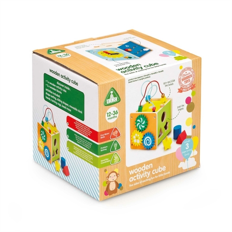 ELC Wooden Small Activity Cube FSC image 0 Large Image