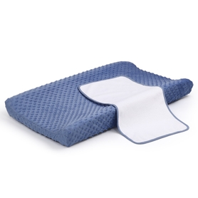 4Baby Dot Change Pad Cover with Liner Blue