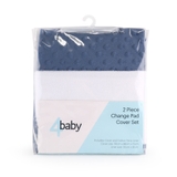 4Baby Dot Change Pad Cover with Liner Blue image 2