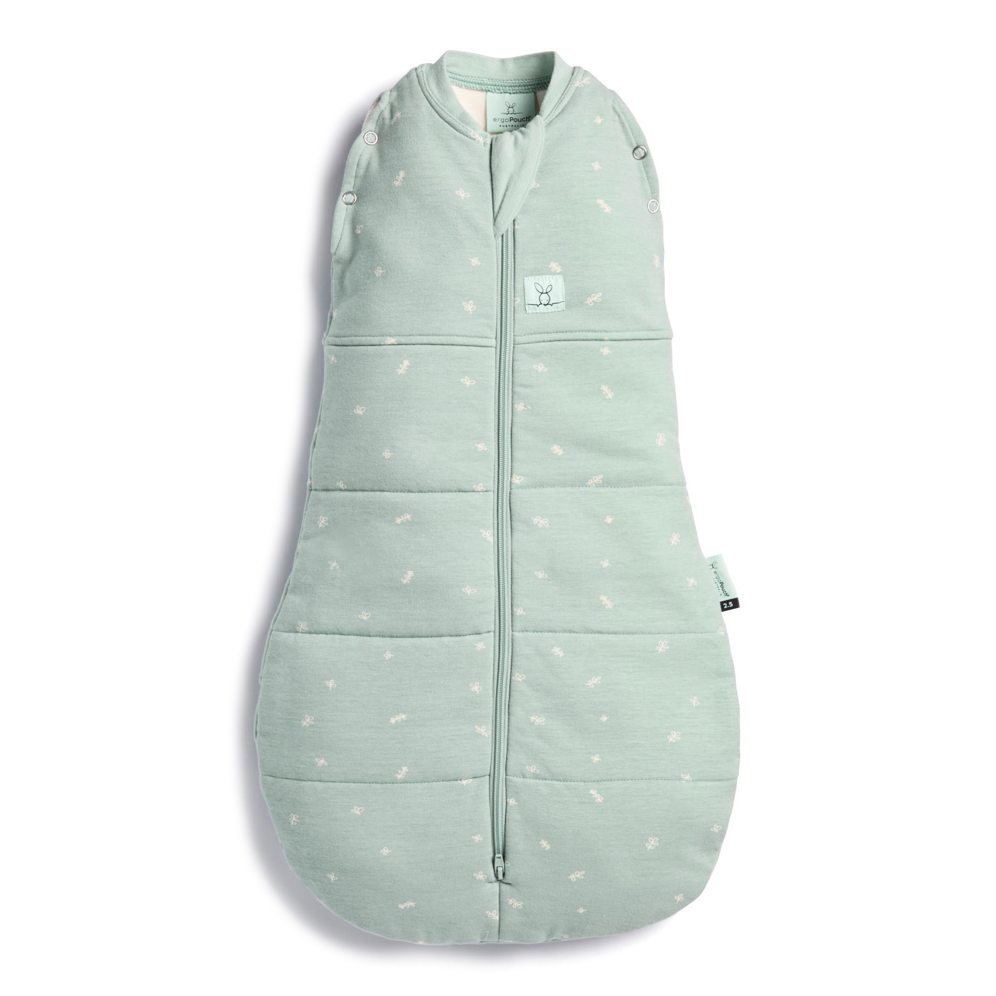 Ergopouch Cocoon 2.5 Tog Sage 03 Months Swaddles Baby Bunting AU