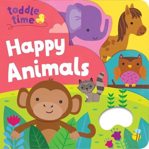 Toddle Time Grab and Hold Board Book - Happy Animals image 0 Large Image