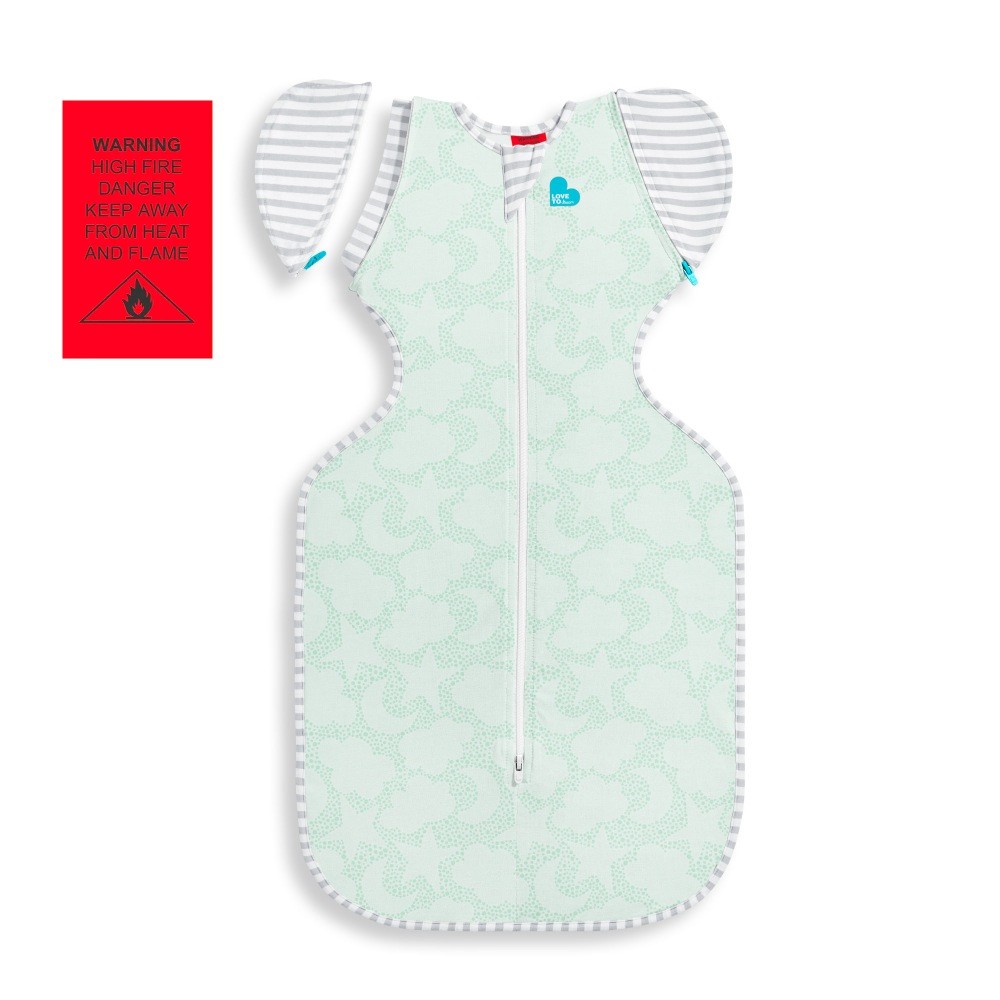 Love To Dream Swaddle Up Trans Bag 1.0 Tog Celestial Dot Mint Large