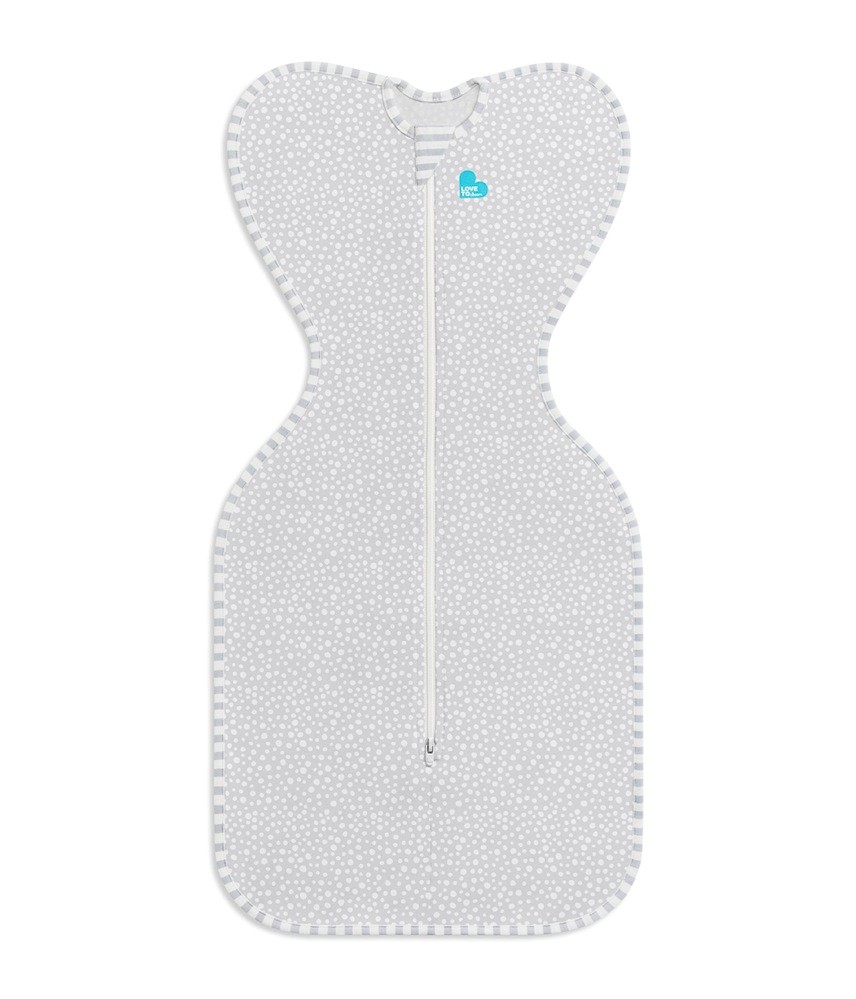 Love To Dream Swaddle Up Bamboo 1.0 Tog Wave Dot Grey Newborn