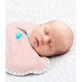 Love To Dream Swaddle Up Bamboo 1.0 Tog Wave Dot Pink Newborn image 1