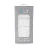 Bilbi Bamboo Towelling Baby Wipes - White - 4 Pack image 0