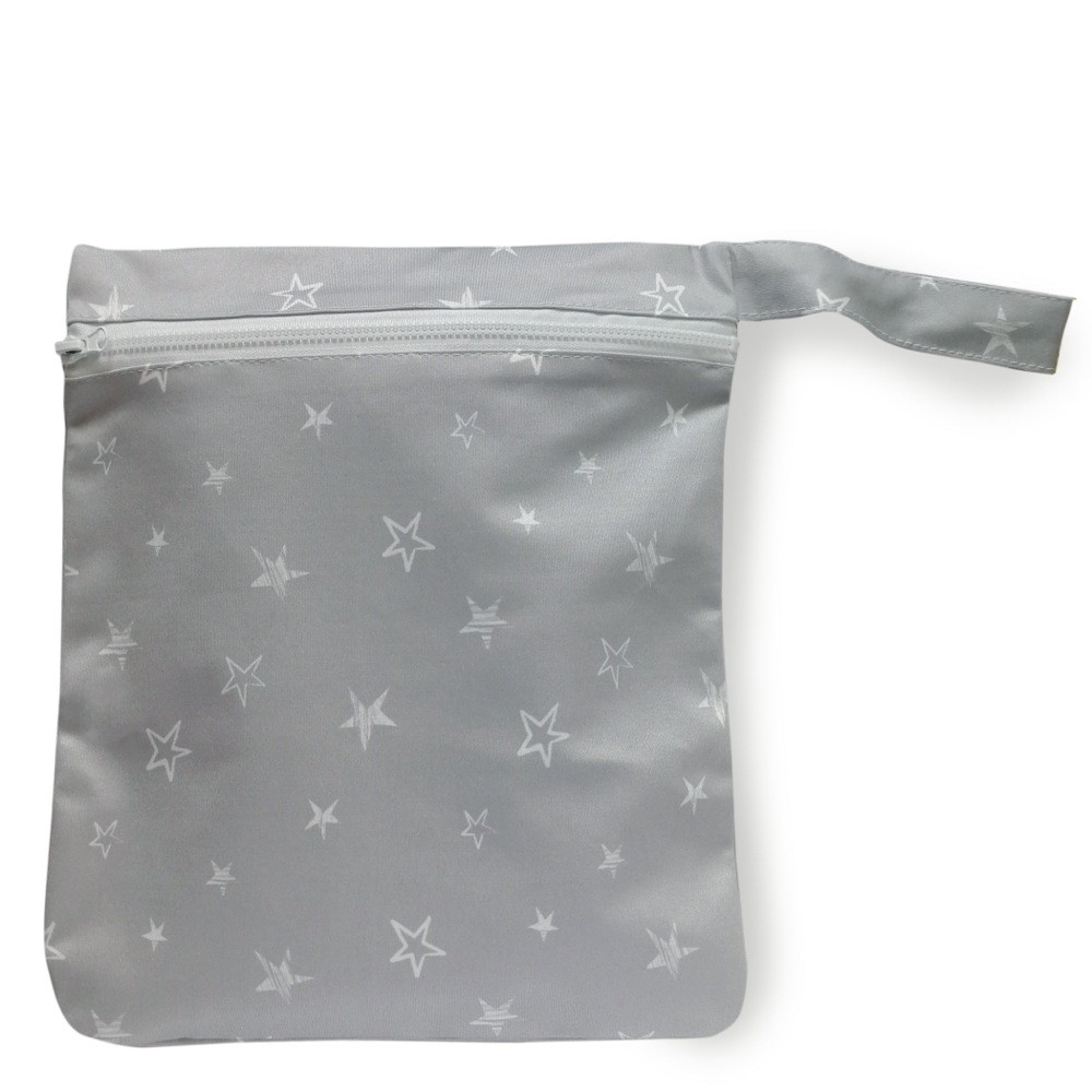Bilbi Wet Bag - Grey Stars | Baby 