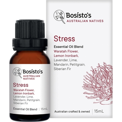 Bosistos Australian Natives Essential Oil Blend - Stress - 15ml image 0 Large Image