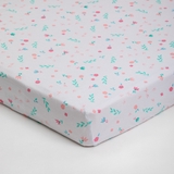 4Baby Jersey Cot Fitted Sheet Birdy Garden 2 Pack image 1