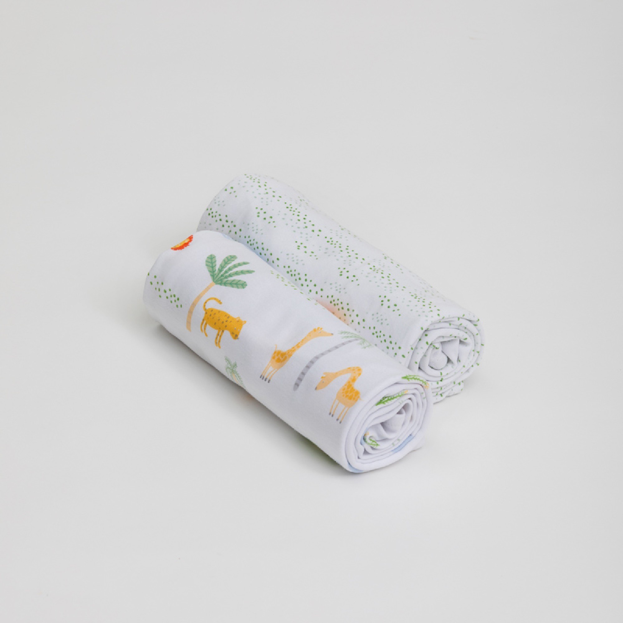 4Baby Jersey Wrap Safari Scene 2 Pack Wraps Baby Bunting AU