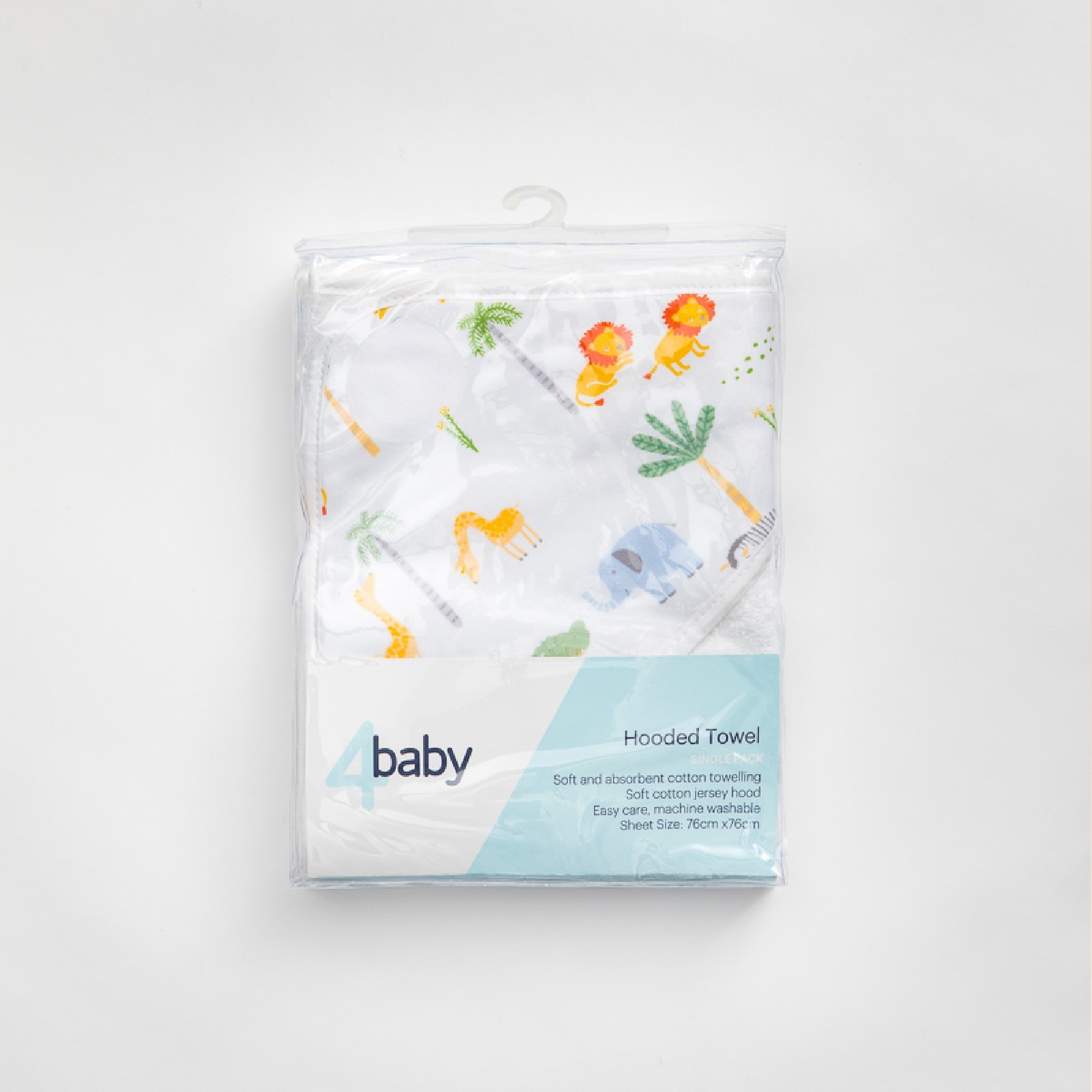 4Baby Hooded Towel Safari Scene Hooded Towels Baby Bunting NZ