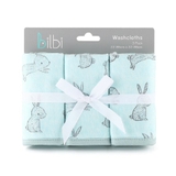Bilbi Jersey Washcloth Green Bunny 3 Pack image 0