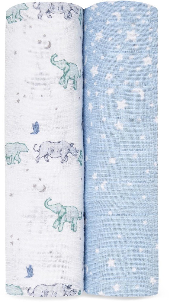 Aden & Anais Swaddle Rising Star 2 Pack Wraps Baby Bunting AU