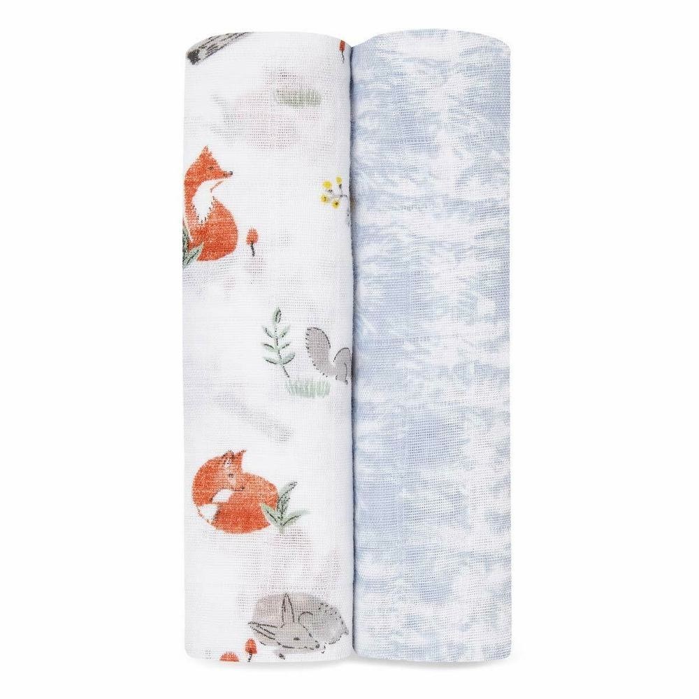 Aden & Anais Swaddle Naturally 2 Pack Wraps Baby Bunting AU