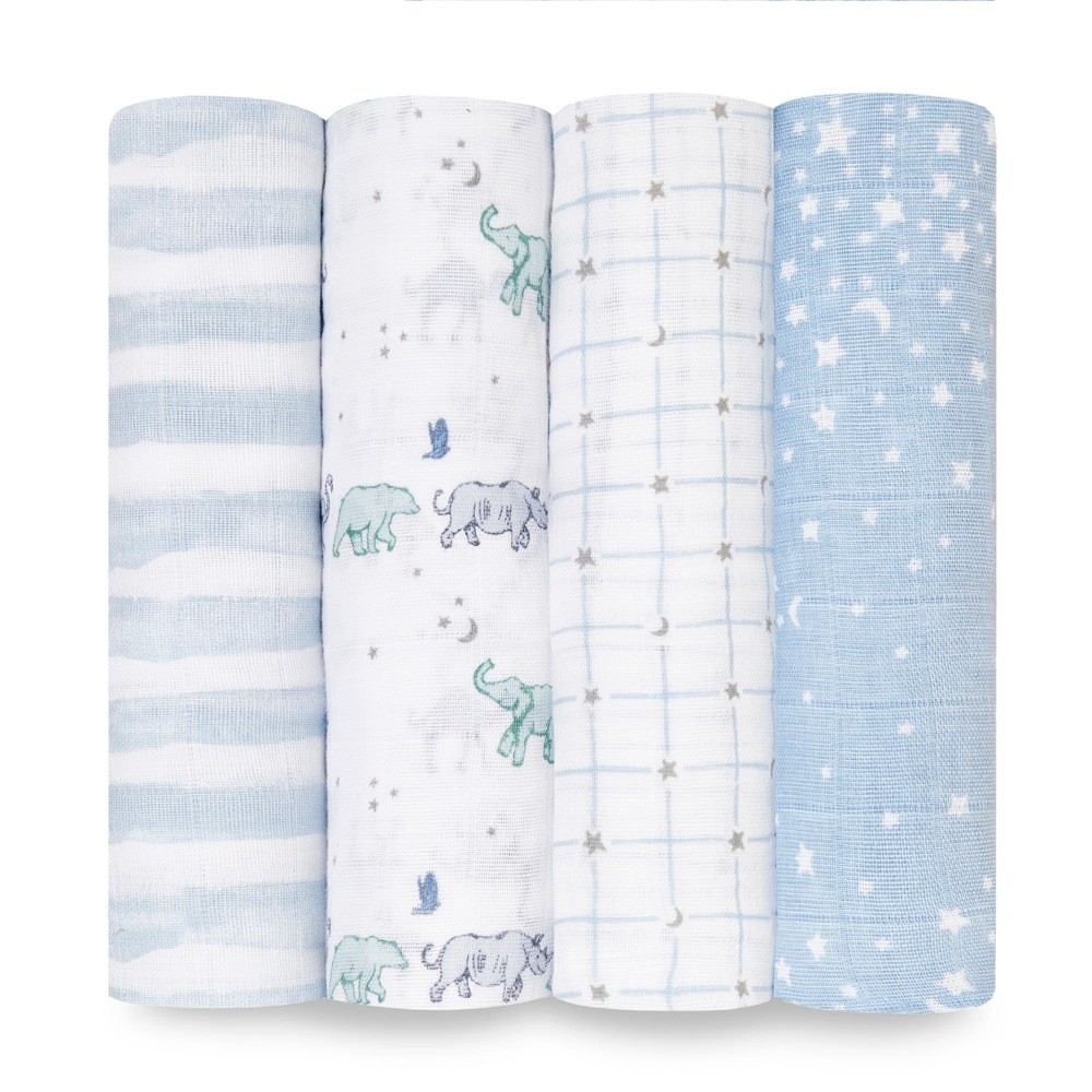 Aden & Anais Swaddle Rising Star 4 Pack Wraps Baby Bunting AU