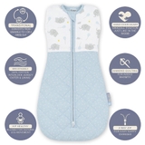Living Textiles Quilted Swaddle 2.5 Tog Mason 4-12 Months image 1