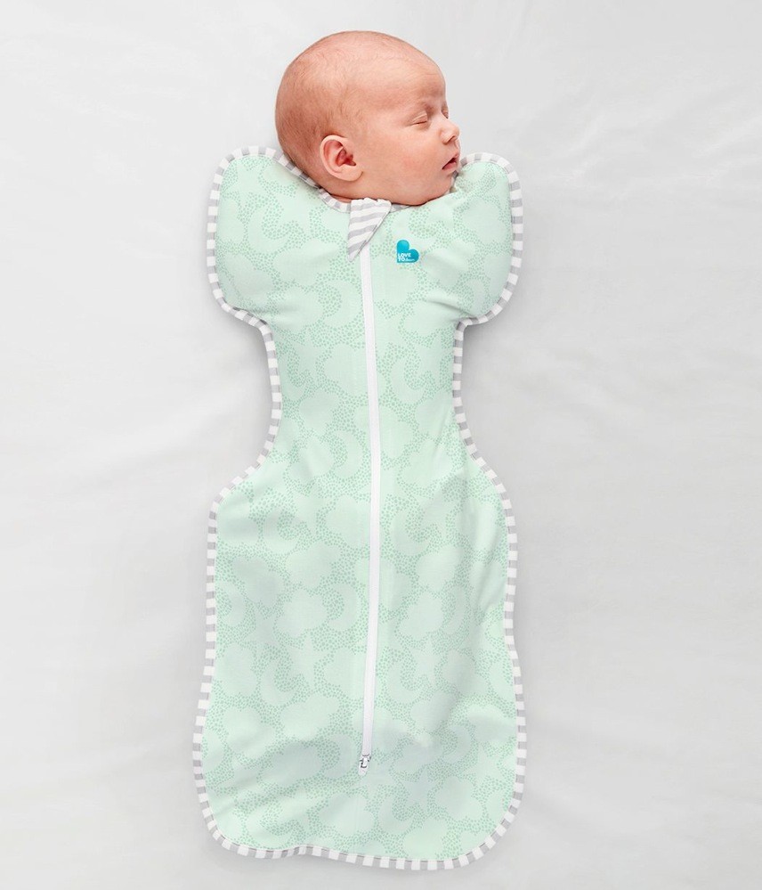 Love To Dream Swaddle Up Organic 1.0 Tog Celestial Dot Mint New Born