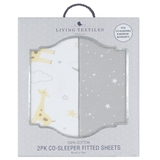 Living Textiles Noah Bedside Sleeper Fitted Sheet 2 Pack image 4