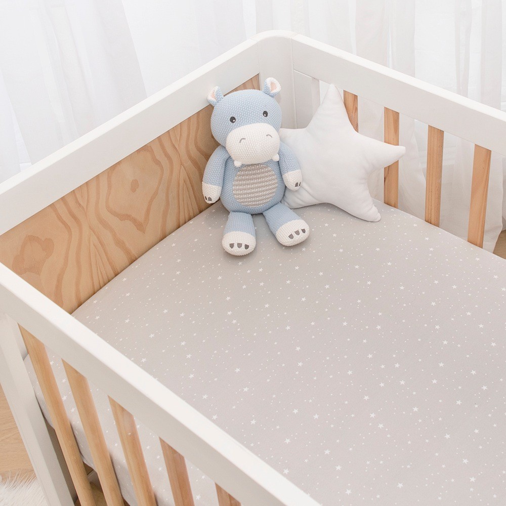 Living Textiles Noah Cot Fitted Sheet 2 Pack Cot Baby Bunting NZ