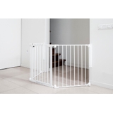 4Baby Metal Playpen and Room Divider with Wall Fix White image 2
