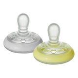 Tommee Tippee Closer To Nature Soother - Breast Like - Day & Night - 0-6 Months - 2 Pack image 1