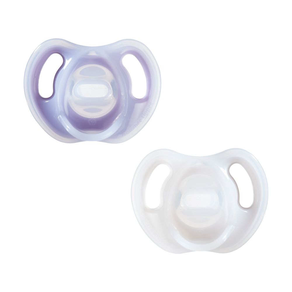 Tommee Tippee Soother -Silicone - 0-6 Months - 2 Pack Assorted ...