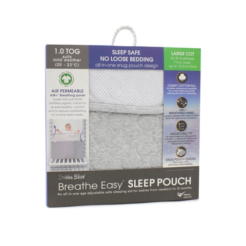 Bubba Blue Breathe Easy Sleep Pouch 1.0 Tog Cot Large image 0 Large Image