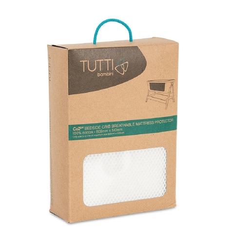 Tutti Bambini Cozee Bedside Sleeper Mattress Protector White (Online Only) image 0 Large Image