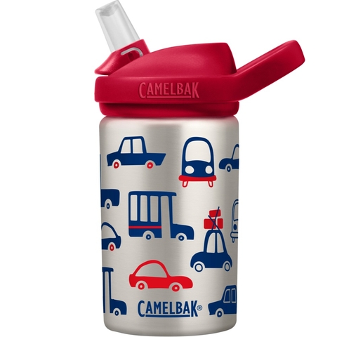 Camelbak Eddy+ Kids Stainless Steel Bottle 400ML Cars & Trucks image 0 Large Image