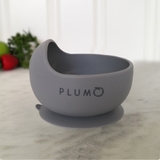 Plum Silicone Suction Duck Egg Bowl - Grey image 1